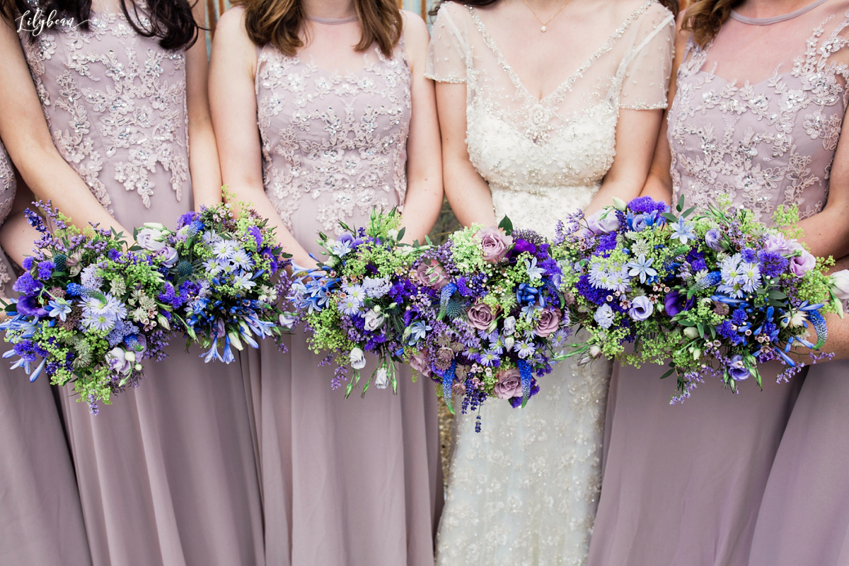 Bridal bouquets of meadow flowers